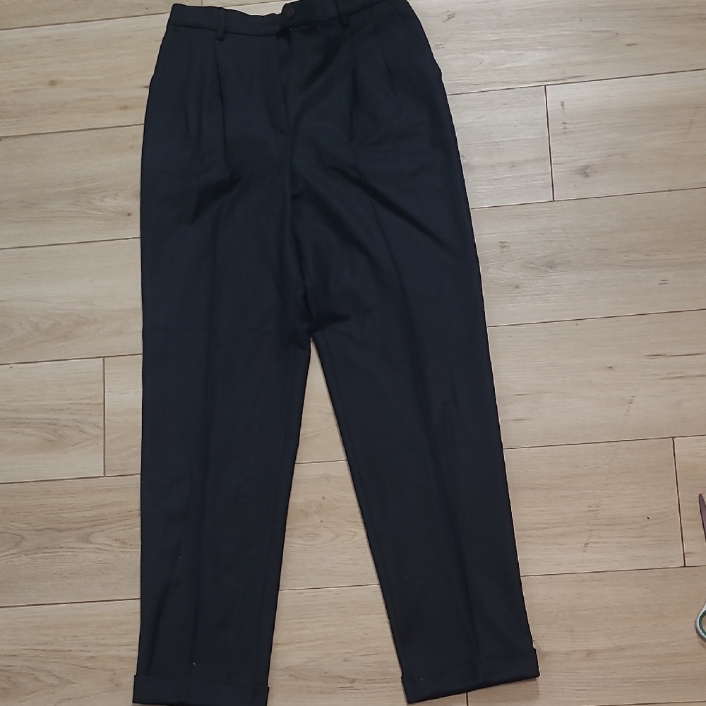 GIORGIO'S of PALM BEACH SUPER 120'S WOOL DRESS PANTS BLACK Size 40